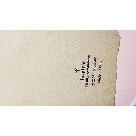 2005 Inspiro Decorative Religious Wall Cross with White Roses and Scripture 9' - Picture 6 of 9